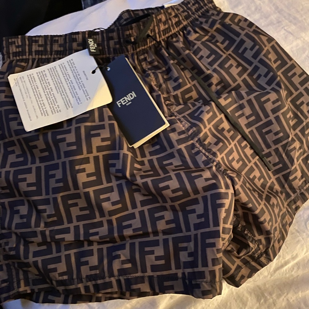 brand new fendi bathing suit, tabacco/moro size 50